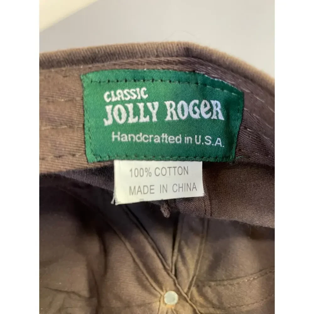 Jolly Rodger Y2K Rhinestone Rose‎ & Cross Baseball Hat 100% Cotton Country